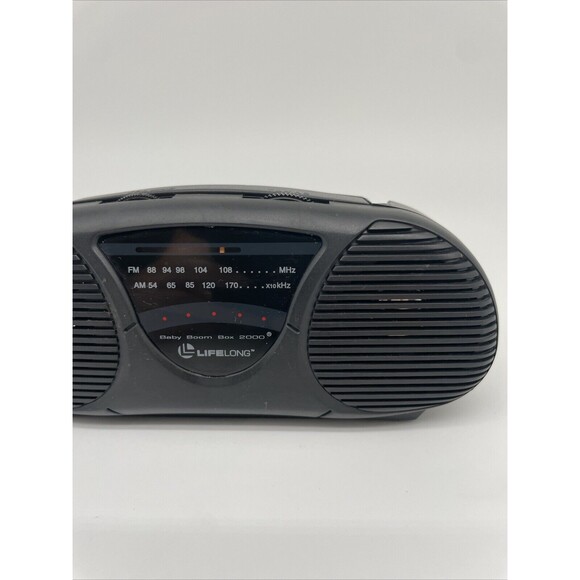 Lifelong Baby Boom Box AM FM Radio Portable Black Battery *TESTED WORKING* - Picture 2 of 10